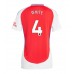 Maillot de foot Arsenal Ben White #4 Domicile vêtements Femmes 2024-25 Manches Courtes